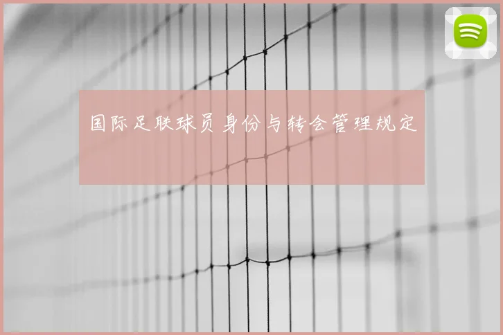 国际足联球员身份与转会管理规定