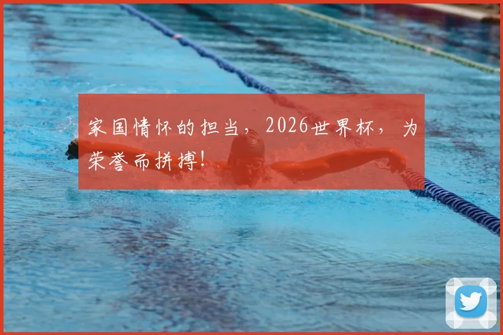 家国情怀的担当，2026世界杯，为荣誉而拼搏！